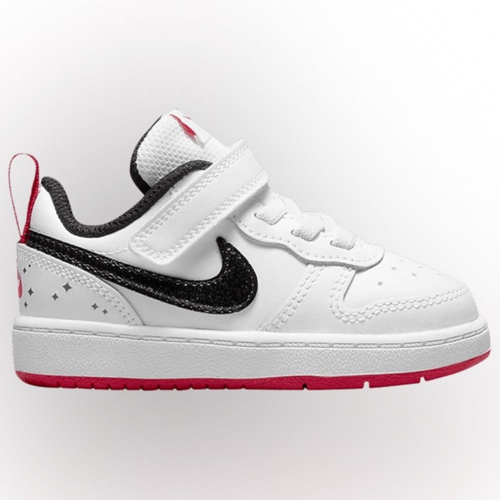 New Nike Court Borough Low 2 SE TD 'White Very Berry' girls sneakers shoes 7c